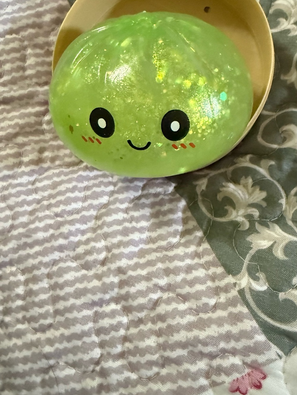 Green Glitter squishy dumpling